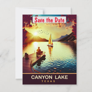 Lago Canyon, Texas, postal de viaje,