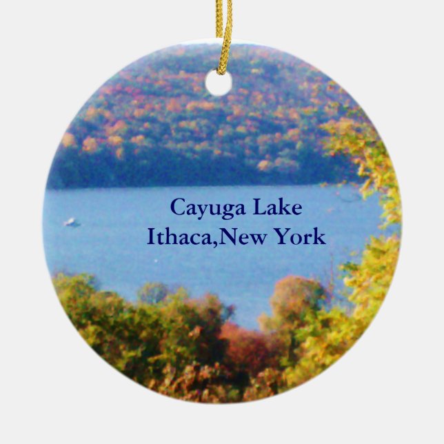LAGO CAYUGA, ITHACA, ornamento N.Y. (Frente)
