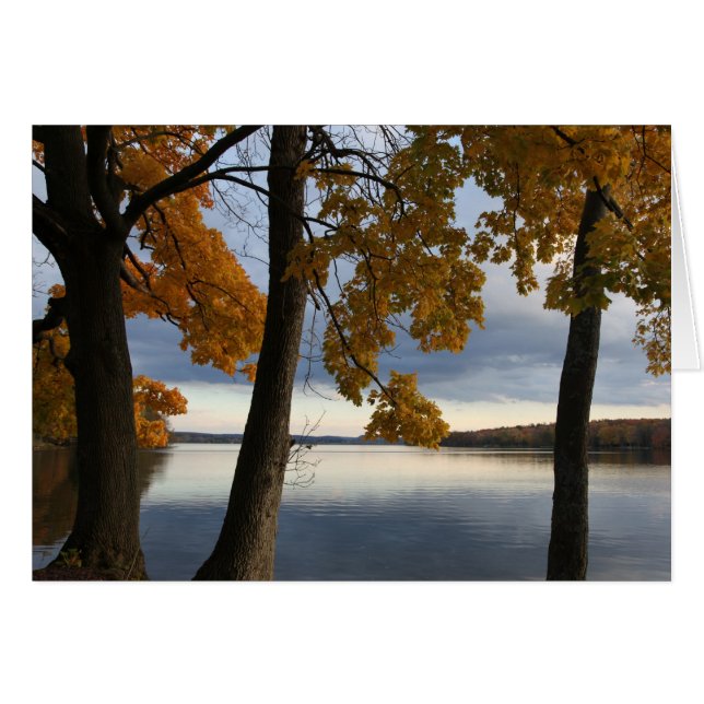 "Lago Cazenovia Otoño" (Anverso (Horizontal))