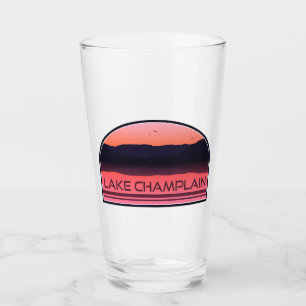 Lago Champlain Nueva York Vermont Amanecer Rojo