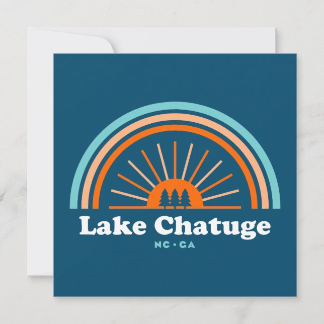 Lago Chatuge Carolina del Norte Georgia Arcoiris (Anverso)