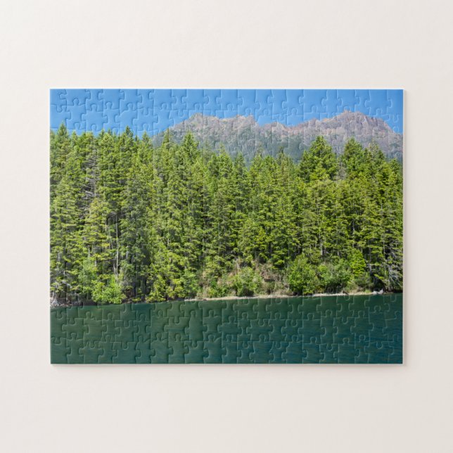 Lago Cushman en el rompecabezas del verano (Horizontal)