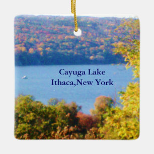 LAGO DE CAYUGA, ITHACA, ornamento N.Y.