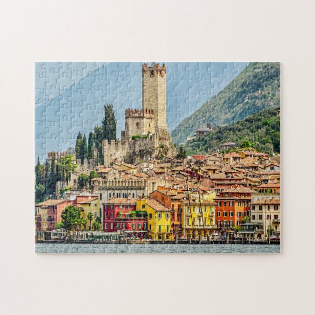 Lago de Garda Italia Rompecabezas (Horizontal)