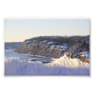 Lago de la foto del invierno de Ozarks