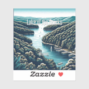 Lago De Los Ozarks Missouri Pegatina De Vinilo De