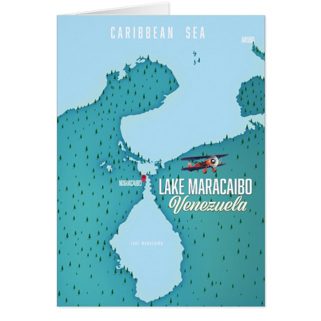 Lago de Maracaibo, Venezuela mapa de navegación. (Frente)