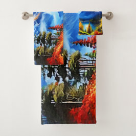 Lago de montaña: Vista panorámica