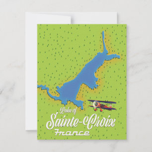 Lago de Sainte-Croix mapa de viaje de Francia