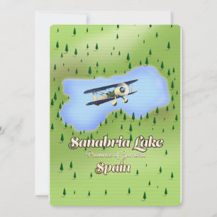 Lago de Sanabria España mapa de viaje.