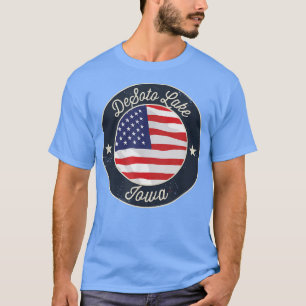 Lago De Soto - Camiseta Patriótica Iowa Souvenir