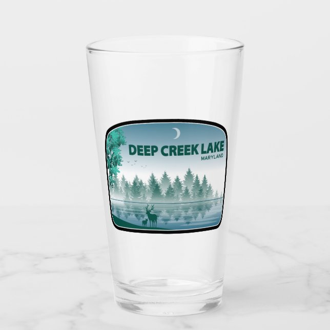 Lago Deep Creek Maryland Ciervos (Anverso)