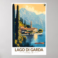 Lago di Garda Italia Viaje Arte Vintage