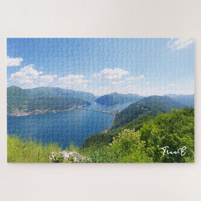 Lago di Lugano jigsaw puzzle (Horizontal)