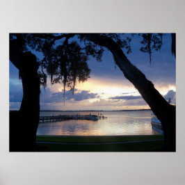 Lago Dora Florida Sunset nocturno arte fotográfico