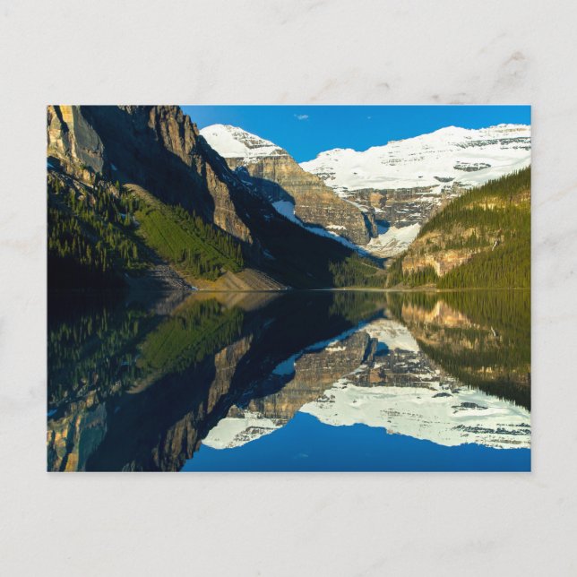 Lago Espejo Postal Louise, Alberta Canadá (Anverso)