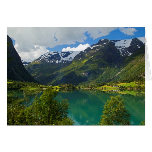 Lago Floen pintoresco, Noruega (Anverso (Horizontal))