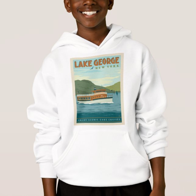 Lago George, Nueva York | Barco de época (Anverso)