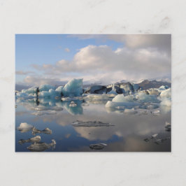 Lago glaciar Jokulsarlon en Islandia postal