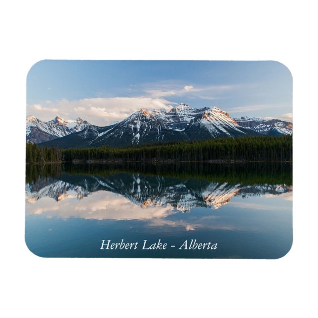 Lago Herbert, Alberta, imán de Canadá (Horizontal)