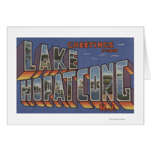 Lago Hopatcong, New Jersey - escenas grandes de la
