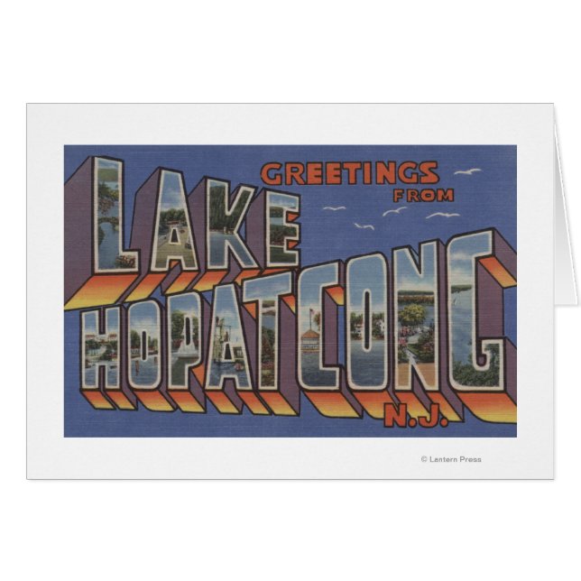 Lago Hopatcong, Nueva Jersey - Escenas de letras g (Anverso (Horizontal))