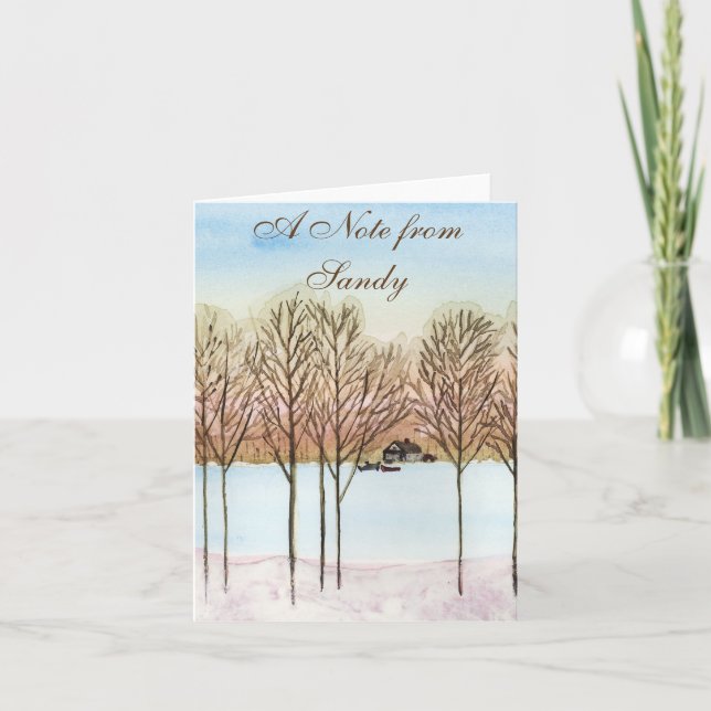 Lago invernal (Anverso)