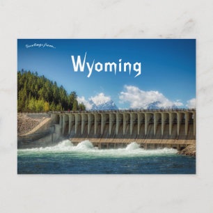 Lago Jackson y presa Wyoming EE. UU. Tarjeta posta