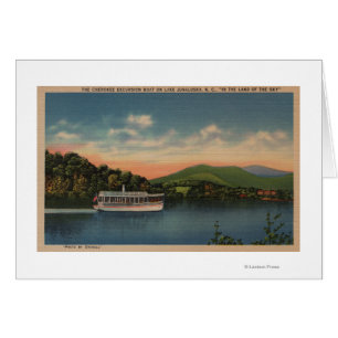 Lago Junaluska, NC - vista del barco cherokee