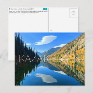 Lago Kaindy, Kazajistán Tarjeta Postal de Viaje