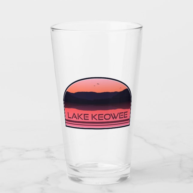 Lago Keowee South Carolina Red Sunrise (Anverso)