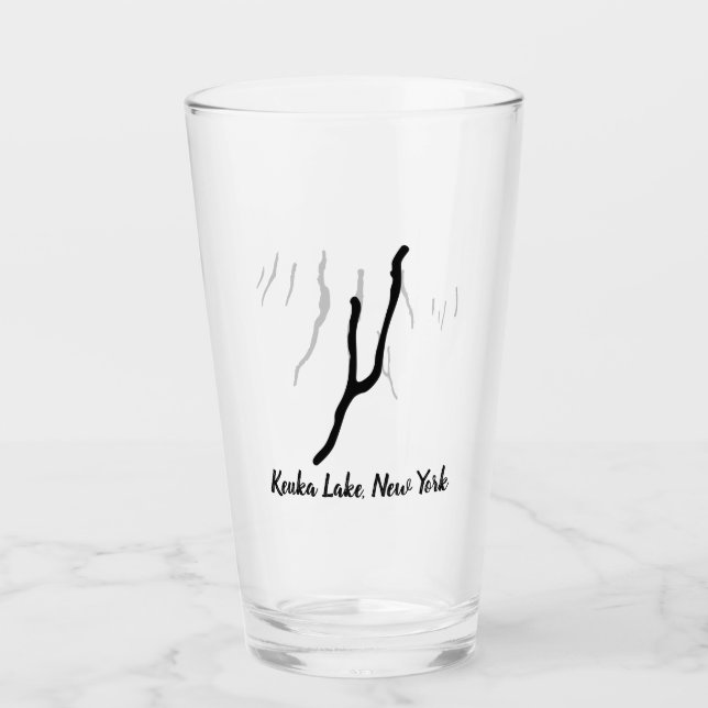 Lago Keuka, vaso de bebida NY (Anverso)