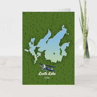 Lago Leech Mapa de viajes