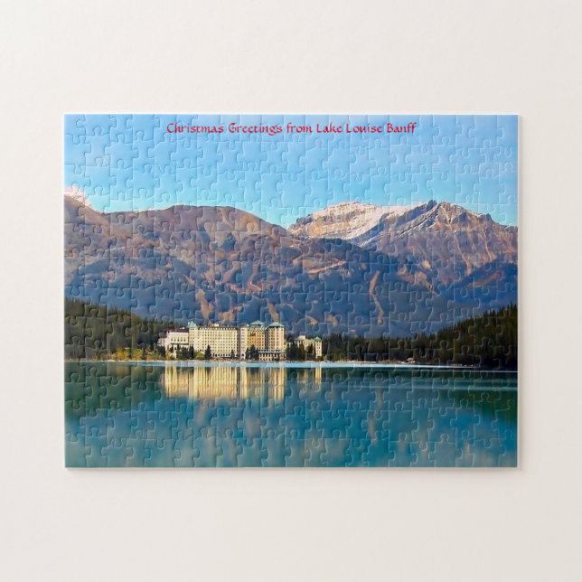 Lago Louise Banff. Rompecabezas (Horizontal)