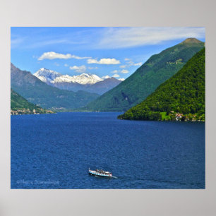 "LAGO LUGANO" LONA IMPRESIÓN BRILLANTE