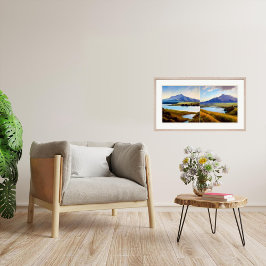 Lago Mangamahoe Diptych - Arte de lienzo