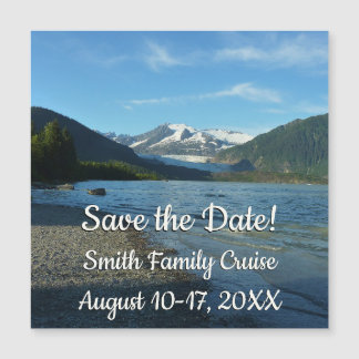 Lago Mendenhall en Juneau Alaska Salven la Fecha