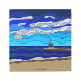 Lago Michigan - Impresión Metalizado (12"x12")