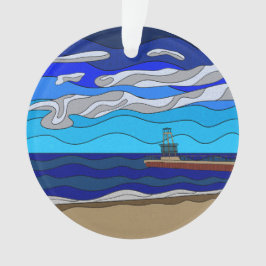 Lago Michigan - Ornamento acrílico