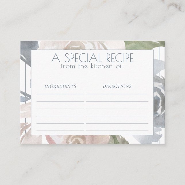 Lago Misty | Bonita Tarjeta De Recetalidad Blanque (Anverso)