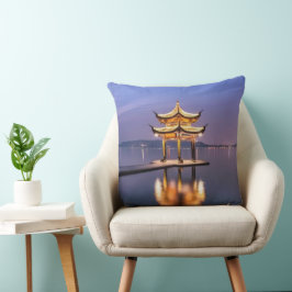 Lago Oeste, Hangzhou, Cojín decorativo Chino
