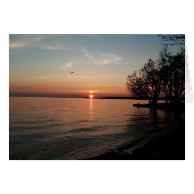 Lago Ontario al atardecer (Anverso (Horizontal))