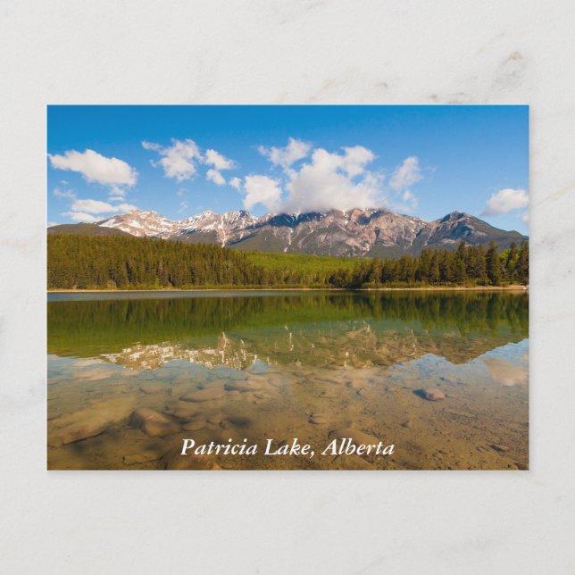 Lago Patricia, postal del Parque Nacional Jasper (Anverso)
