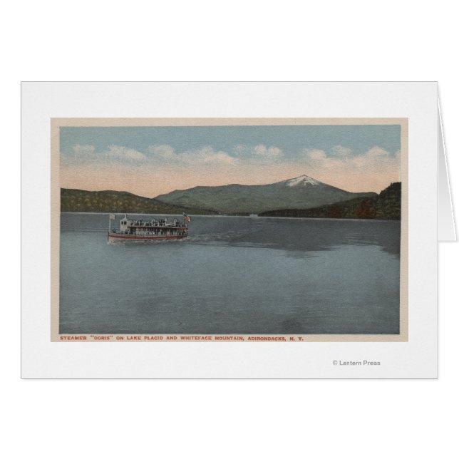 Lago Placid, NY - Vista de Doris Steamer (Anverso (Horizontal))