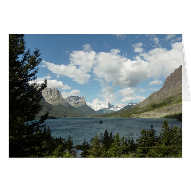 Lago Saint Mary II en el Parque Nacional Glacier (Anverso (Horizontal))