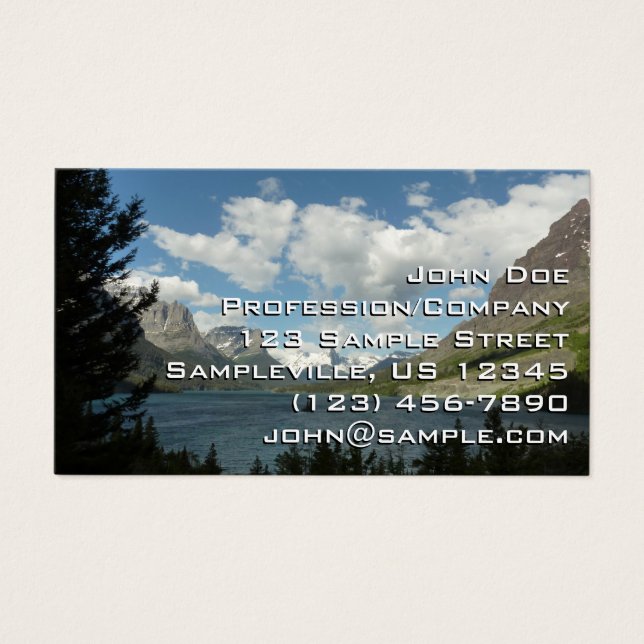 Lago Santa María II en el Parque Nacional Glacier (Frente)