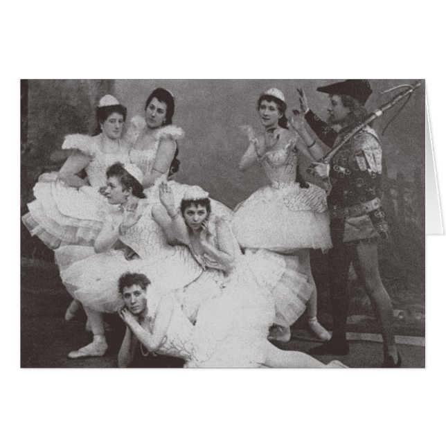Lago Swan, Teatro Mariinsky, 1895 (foto b/w) (Anverso (Horizontal))