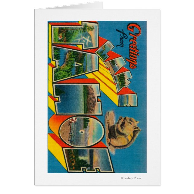 Lago Tahoe, California - Escenas de letras grandes (Frente)