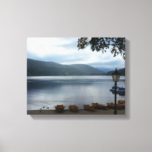 Lago Titisee Alemania Póster Lienzo (Anverso)
