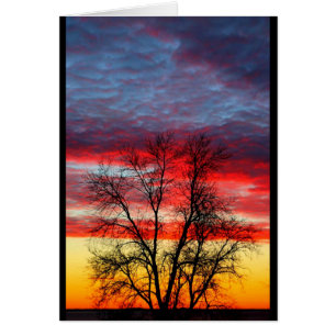 Lago Winnebago Sunset se parece a la bandera estad
